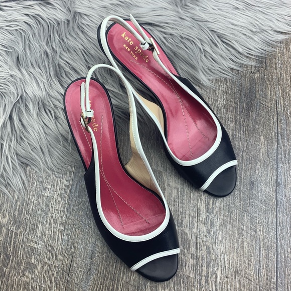 kate spade Shoes - KATE SPADE ♠️ ‘Emmy’ OPEN TOE SLINGBACK HEELS